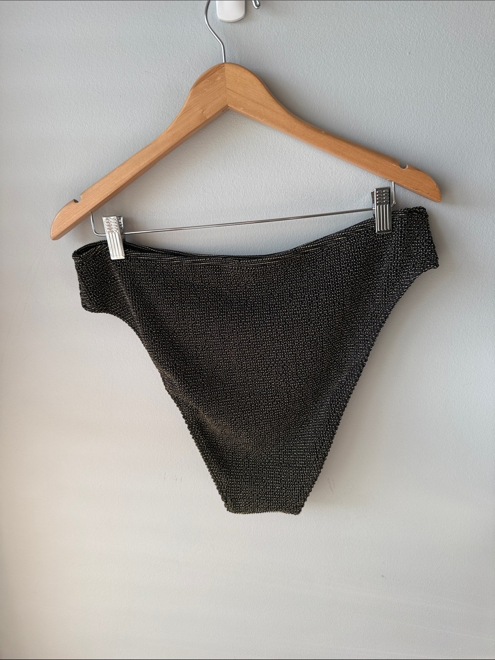 Good American Always Fits Good Waist Black and Gold Bikini Swim Bottoms NWT - Picture 9 of 9